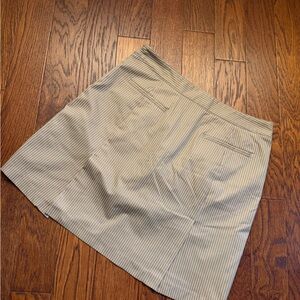 Women's Golf Skort Striped Brown Adidas